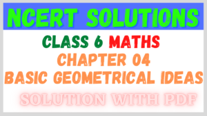 NCERT Solutions for Class 6 Maths