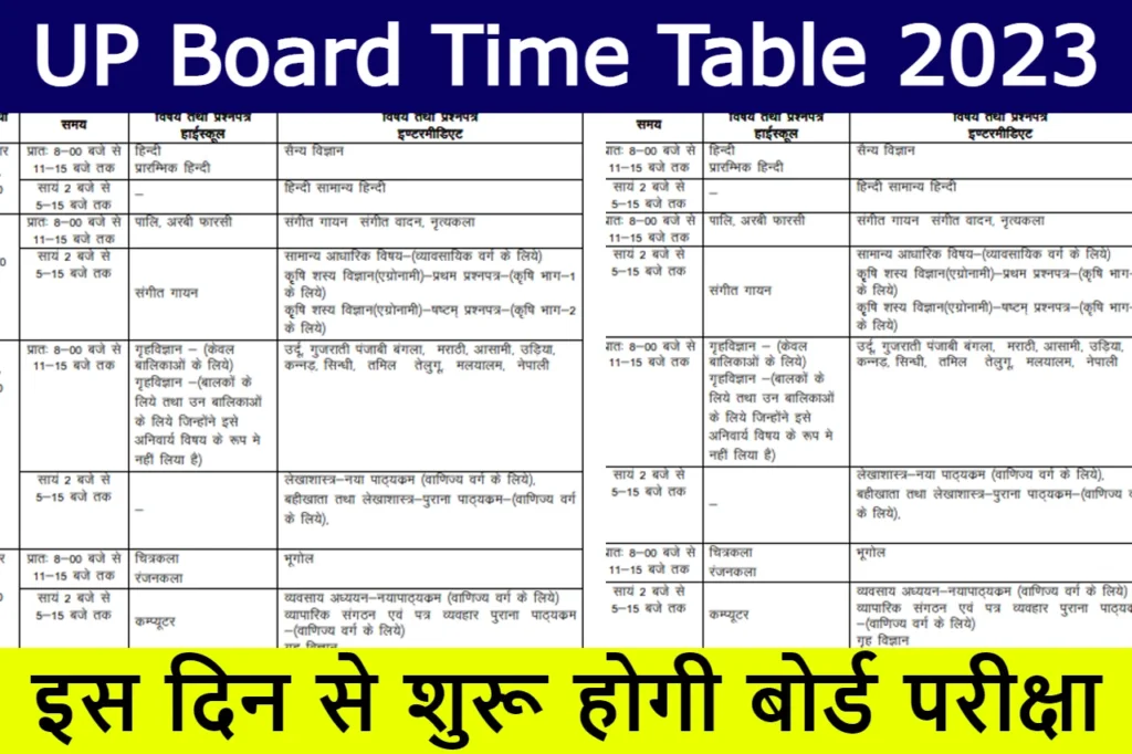 up board time table 1 1